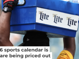 A 16-ounce beer at Lincoln Financial Field in Philadelphia costs over $11. Robbie Jay Barratt/AMA via Getty Images